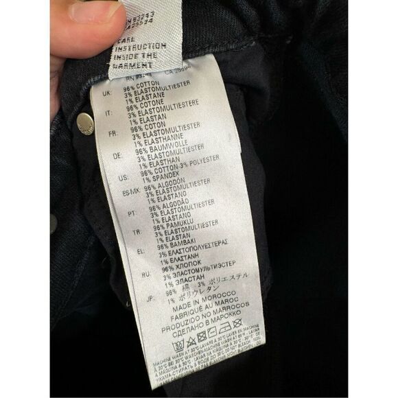 DIESEL Babhila 084NX Slim Skinny Dark Blue Black Women's Ankle Jeans W24/L32 - Picture 9 of 12